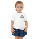 Glamping Toddler Short Sleeve Tee, Black Logo