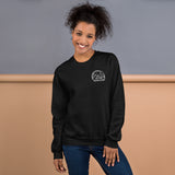 Glamping Unisex Sweatshirt, White Logo