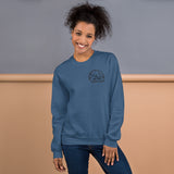 Glamping Unisex Sweatshirt, Black Logo