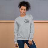 Glamping Unisex Sweatshirt, Black Logo