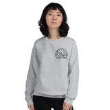 Glamping Unisex Sweatshirt, Black Logo