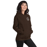 Glamping Unisex Hoodie, White Logo