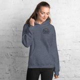 Glamping Unisex Hoodie, Black Logo