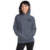 Glamping Unisex Hoodie, Black Logo