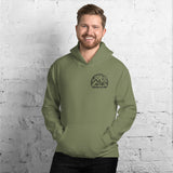 Glamping Unisex Hoodie, Black Logo