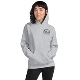 Glamping Unisex Hoodie, Black Logo