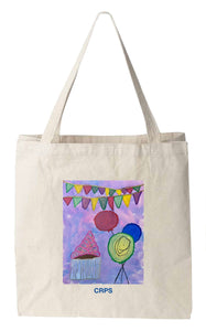 Art Auction 2025 Whales "Birthday Celebration" Tote