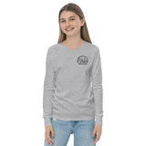 Glamping Youth long sleeve tee, Black Logo