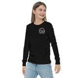 Glamping Youth long sleeve tee, White Logo