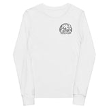 Glamping Youth long sleeve tee, Black Logo