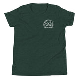 Glamping Youth Short Sleeve T-Shirt, White Logo