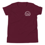 Glamping Youth Short Sleeve T-Shirt, White Logo