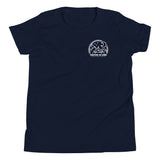 Glamping Youth Short Sleeve T-Shirt, White Logo