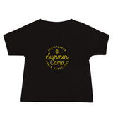 Summer Camp Baby Jersey Short Sleeve Tee, Yellow Logo