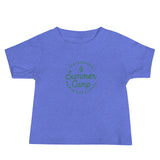 Summer Camp Baby Jersey Short Sleeve Tee, Green Logo