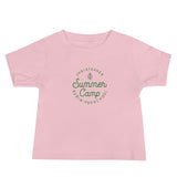 Summer Camp Baby Jersey Short Sleeve Tee, Green Logo