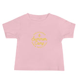 Summer Camp Baby Jersey Short Sleeve Tee, Yellow Logo