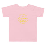 Summer Camp Toddler Short Sleeve Tee, Yellow Logo