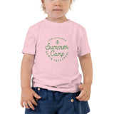 Summer Camp Toddler Short Sleeve Tee, Green Logo