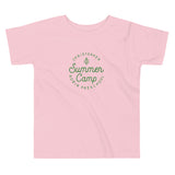 Summer Camp Toddler Short Sleeve Tee, Green Logo