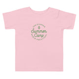 Summer Camp Toddler Short Sleeve Tee, Green Logo