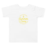 Summer Camp Toddler Short Sleeve Tee, Yellow Logo