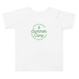 Summer Camp Toddler Short Sleeve Tee, Green Logo