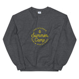 Summer Camp Unisex Sweatshirt, Yellow Logo