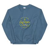 Summer Camp Unisex Sweatshirt, Yellow Logo