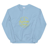 Summer Camp Unisex Sweatshirt, Yellow Logo