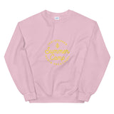 Summer Camp Unisex Sweatshirt, Yellow Logo