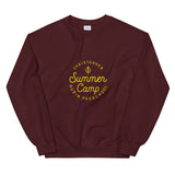 Summer Camp Unisex Sweatshirt, Yellow Logo