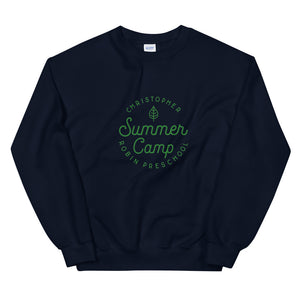 Summer Camp Unisex Sweatshirt, Green Logo