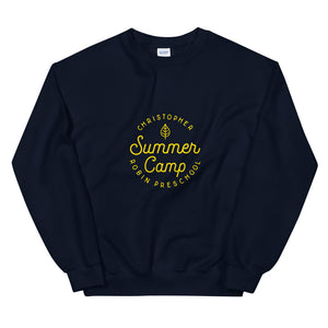 Summer Camp Unisex Sweatshirt, Yellow Logo