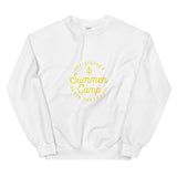 Summer Camp Unisex Sweatshirt, Yellow Logo