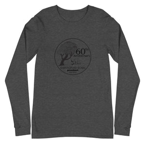 60th Anniversary Unisex Long Sleeve Tee (black logo)