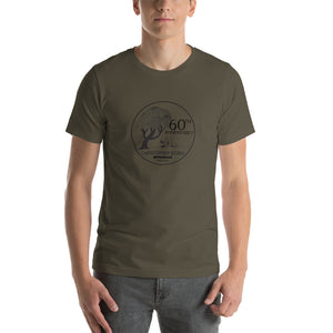 60th Anniversary Short-Sleeve Unisex T-Shirt (black logo)