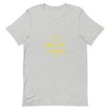 Summer Camp Short-Sleeve Unisex T-Shirt, Yellow Logo