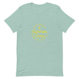 Summer Camp Short-Sleeve Unisex T-Shirt, Yellow Logo