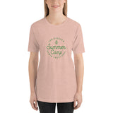 Summer Camp Short-Sleeve Unisex T-shirt, Green Logo