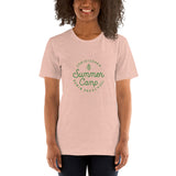 Summer Camp Short-Sleeve Unisex T-shirt, Green Logo