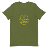 Summer Camp Short-Sleeve Unisex T-Shirt, Yellow Logo