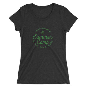 Summer Camp Womens' short sleeve t-shirt, Green Logo