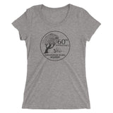 60th Anniversary Womens' Short Sleeve T-Shirt (Black Logo)