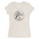 60th Anniversary Womens' Short Sleeve T-Shirt (Black Logo)