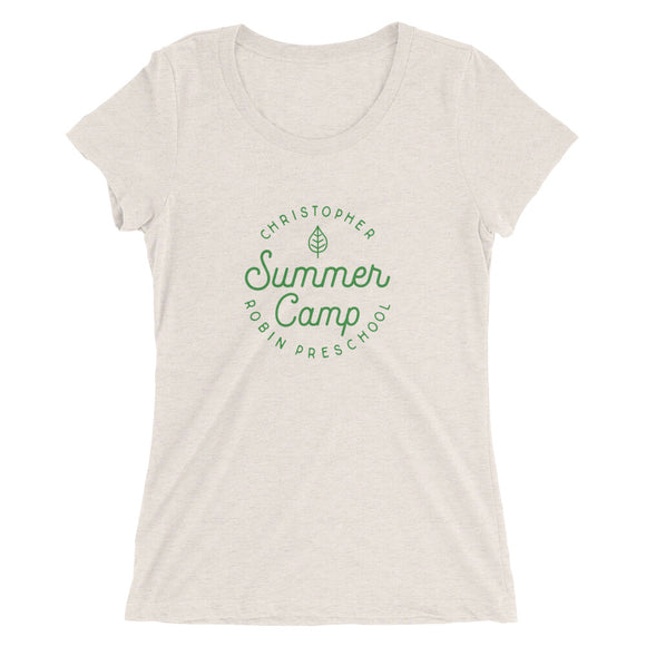 Summer Camp Womens' short sleeve t-shirt, Green Logo