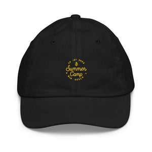 Summer Camp Youth baseball cap, Yellow Logo