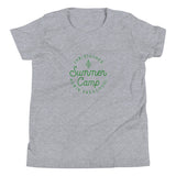 Summer Camp Youth Short Sleeve T-Shirt, Green Logo