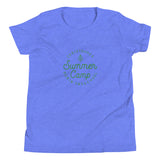 Summer Camp Youth Short Sleeve T-Shirt, Green Logo