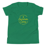 Summer Camp Youth Short Sleeve T-Shirt, Yellow Logo